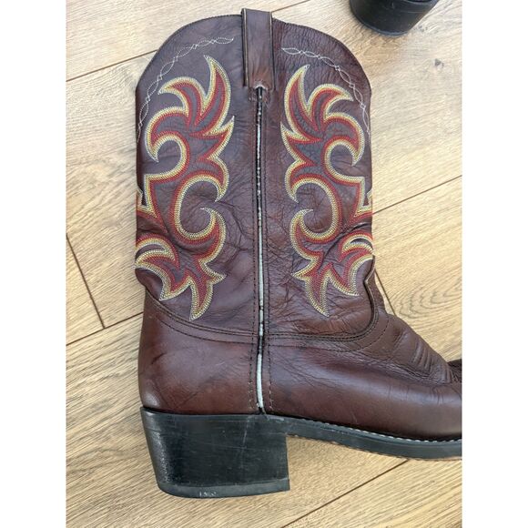 DURANGO 11D Men Leather Cowboy Boots Men’s Brown Western Boot Rodeo Riding main image 9